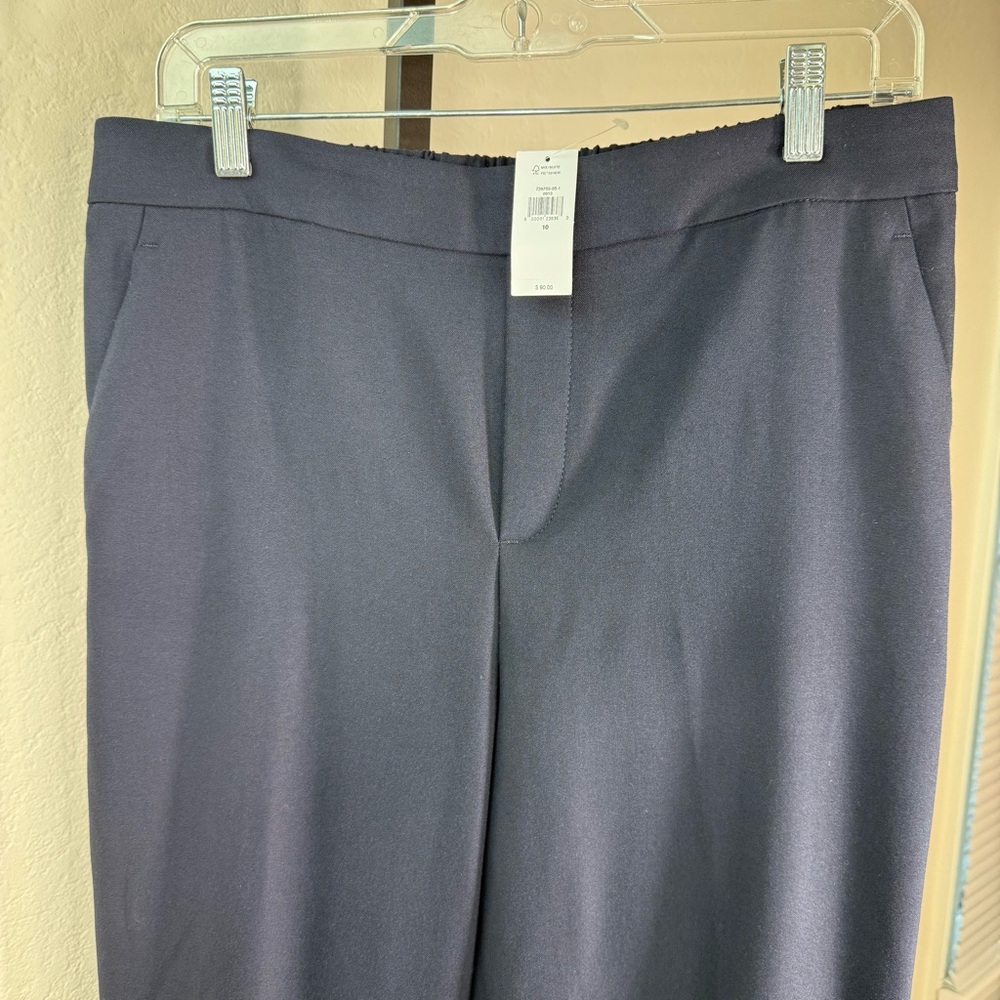 NEW NWT Banana Republic Hayden Navy Blue Tapered Business Casual Pants Size 10 - Picture 3 of 12